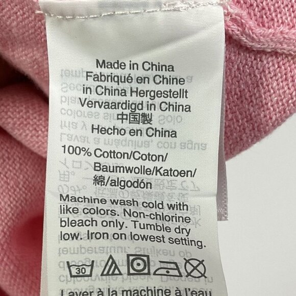 NWT J. Crew Factory Ruffleneck Sweater, XL, Heather Hibiscus, 100% Cotton - Picture 7 of 10